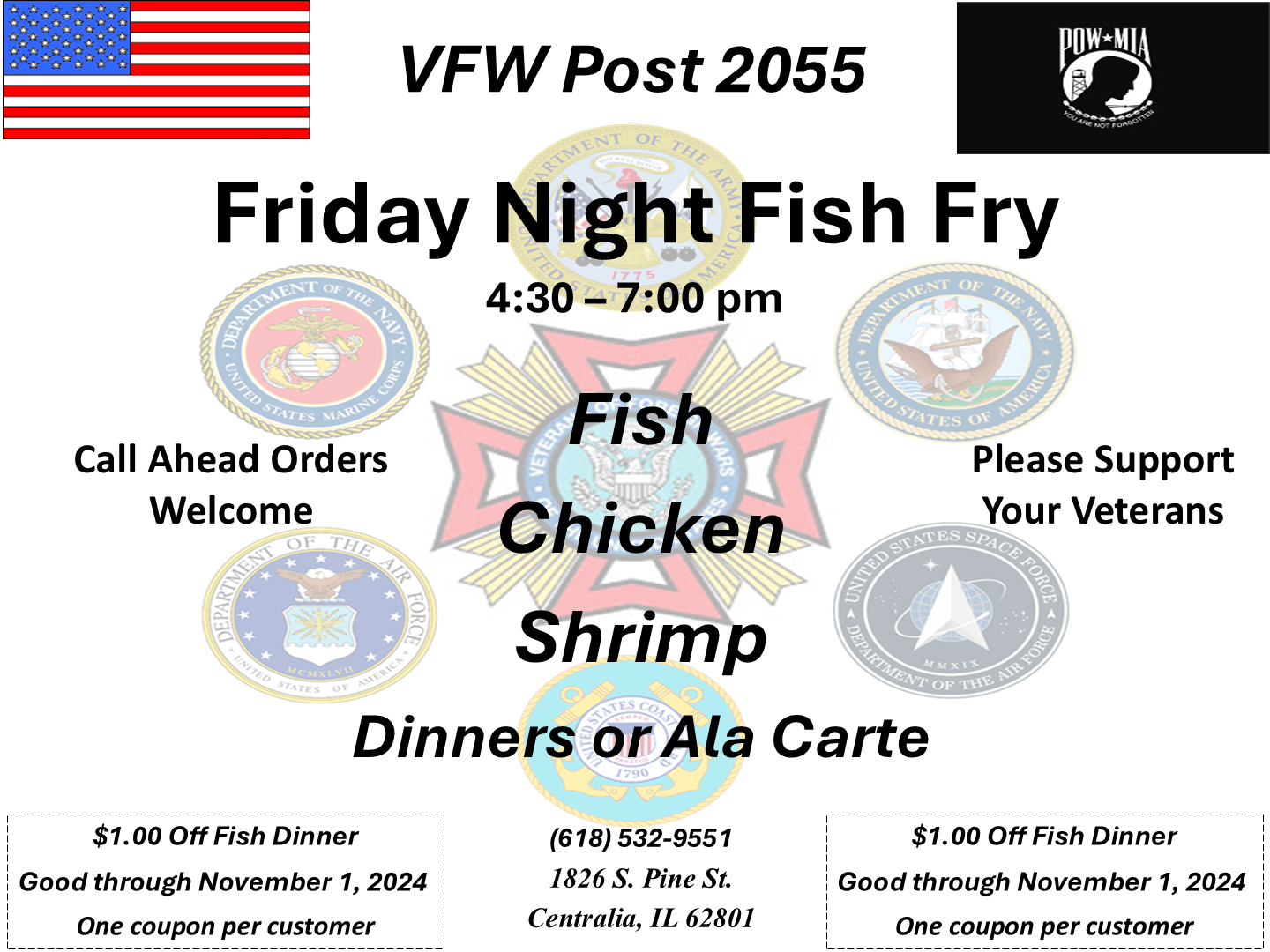 VFW Post 2055 Fish Fry